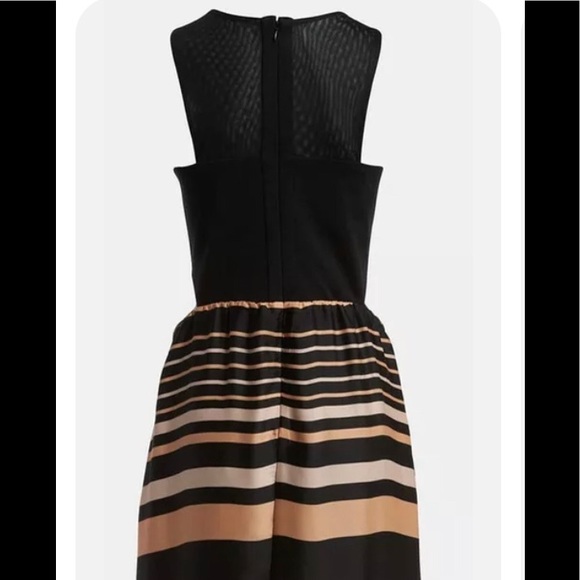 Like Mynded Dress size M Colourful Summer Mesh Maxi Boho Asymmetric Hem striped - Picture 3 of 13